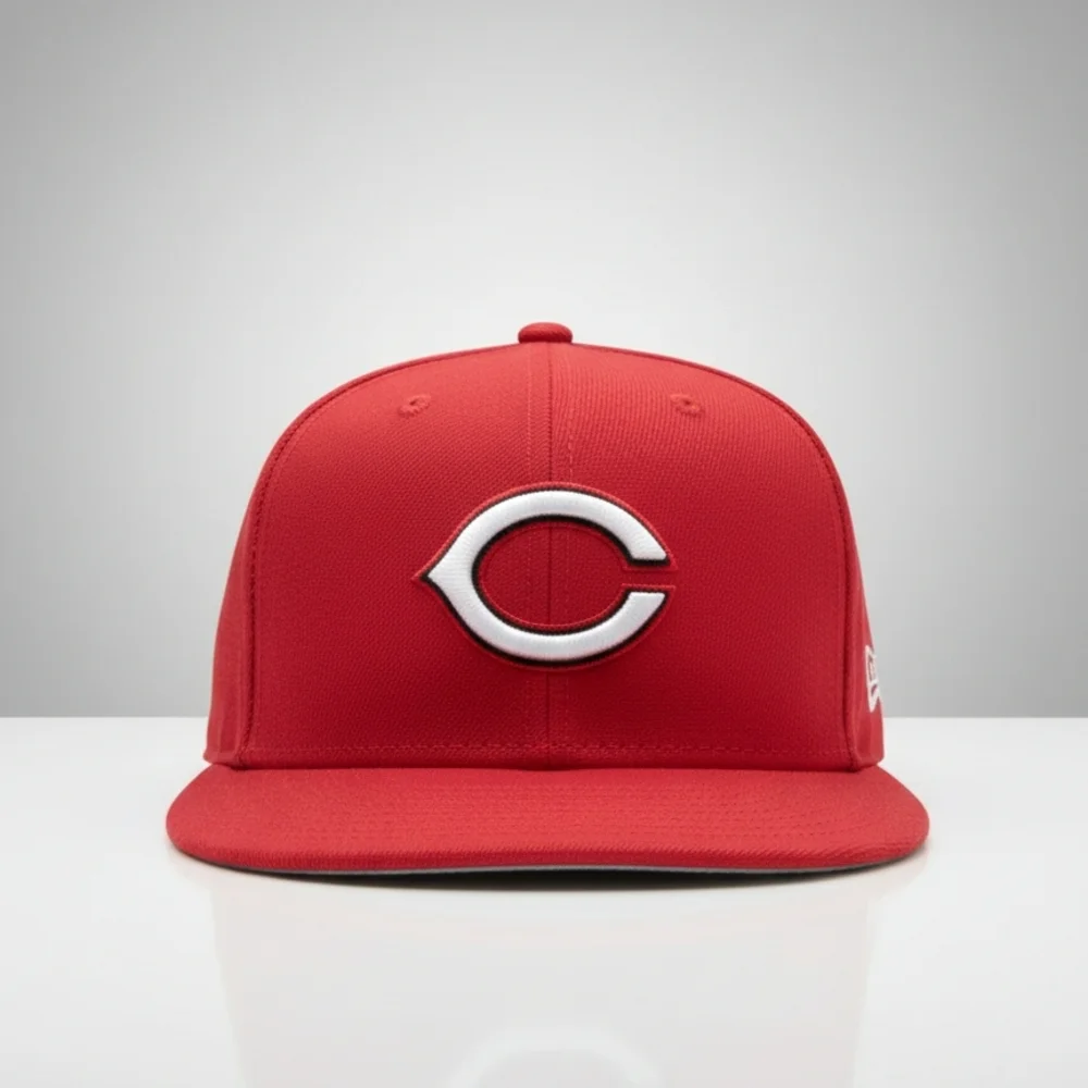 Cincinnati Reds Red MLB Fitted Baseball Cap - Picture 2 of 7